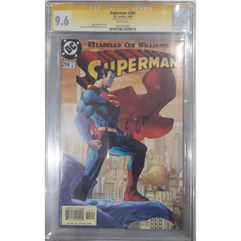 Cgc Signature Series 2004 Superman 204 Signed By Jim Lee Shopee