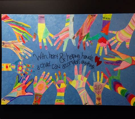Helping Hands Collage Our Special Needs Students Created This As A