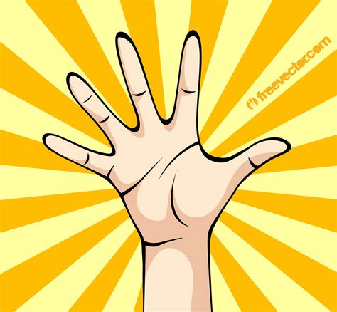 Hand Palm Vector Vector Art And Graphics