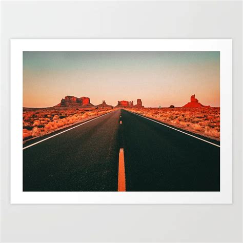 Road Trip Iii Art Print By Somewherewithher Society6 Trip Road