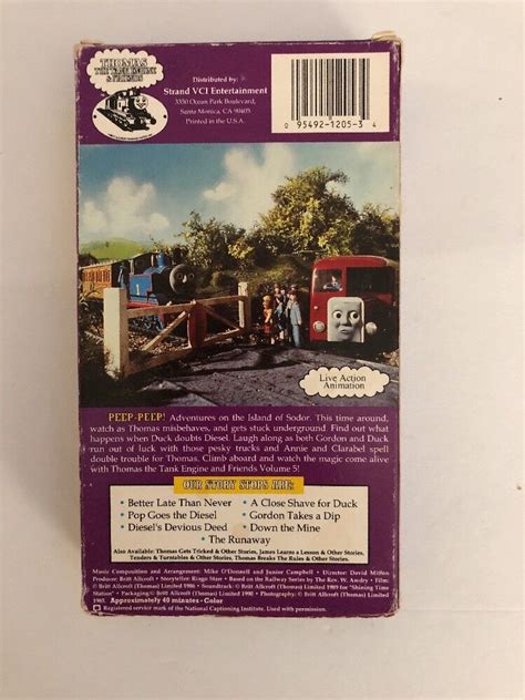 Thomas The Tank Engine Friends Better Late Than Never Vhs Rare