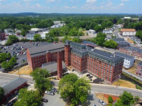 methuen downtown aerial view massachusetts usa stock image image of district architectural