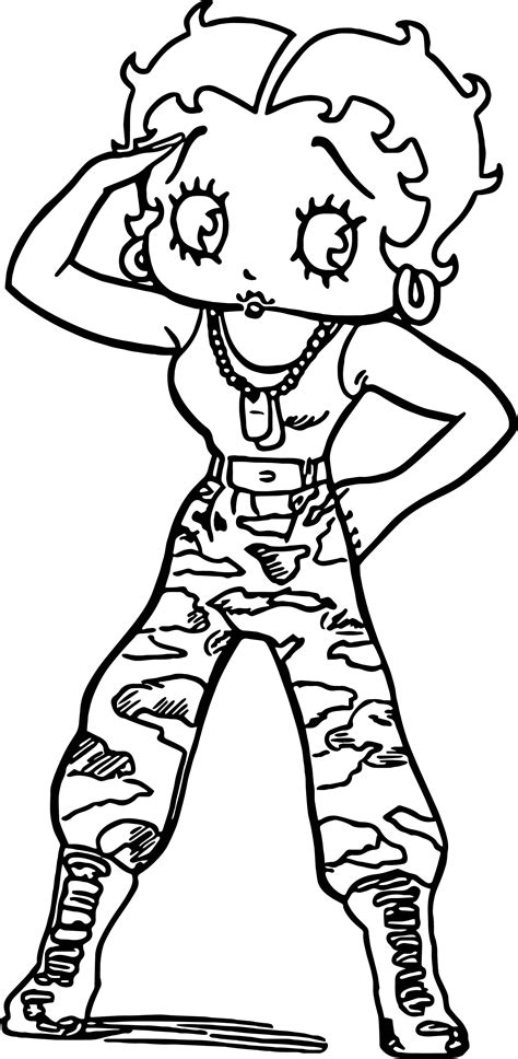 Betty Boop Coloring Pages Coloring Book Pages