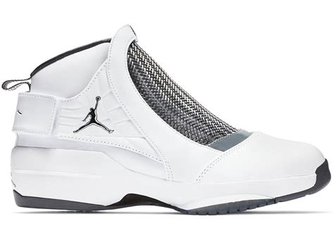 Mens Air Jordan 19 Retro Flint Grey White Chrome Aq9213 100