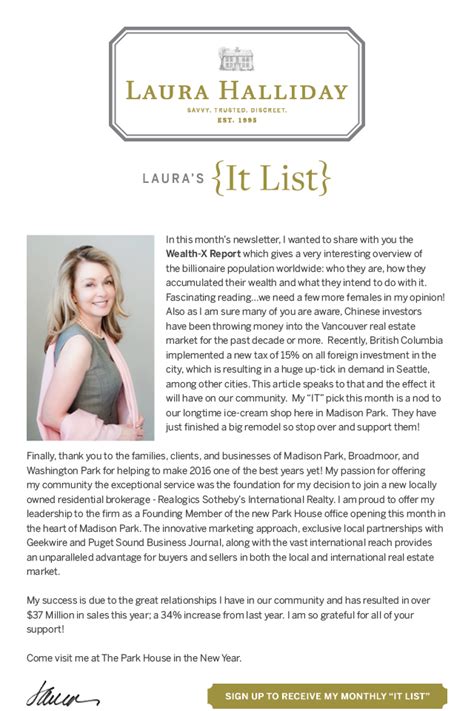 It List December 2016 — Laura Halliday