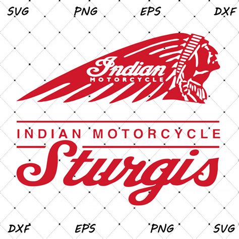 Indian Motorcycle Sturgis Vector Indian Motorcycle Svg Etsy