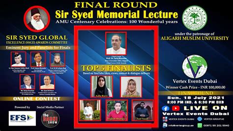 Top Five Finalists I Syed Memorial Lecture Online Contest I Vertex