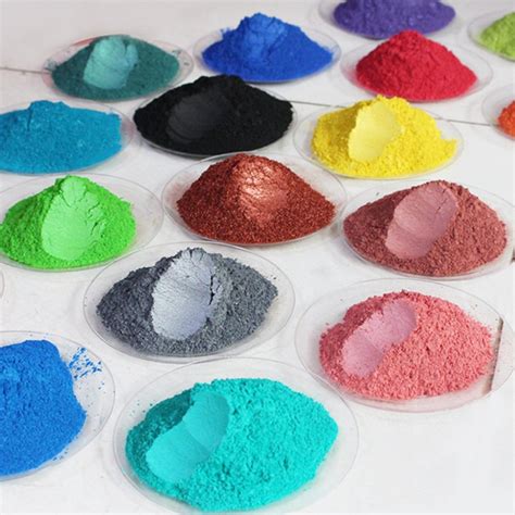 Epoxy Resin Mica Powder Pigments 20 Colors Set China Metallic
