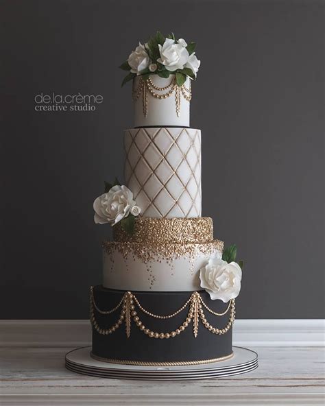 Wedding cakes haven't always just been a sweet way to end the big day. De la Creme Studio | 1920s wedding cake, Wedding cake ...