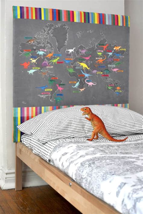 Dino Map Headboard Upholstery Tutorial Spoonflower Blog