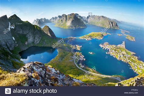 Lofoten Islands Reine Moskenes Norway Stock Photo