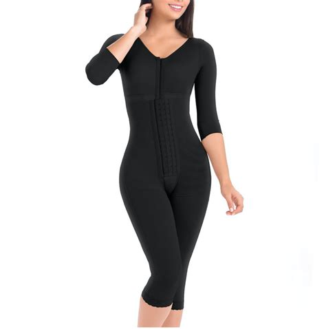 Post Surgery Full Body Shapewear With Sleeves Snatch Bans