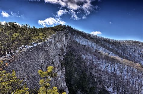 Cliffs Along North Fork Mountain Trail West Virginia Photograph By