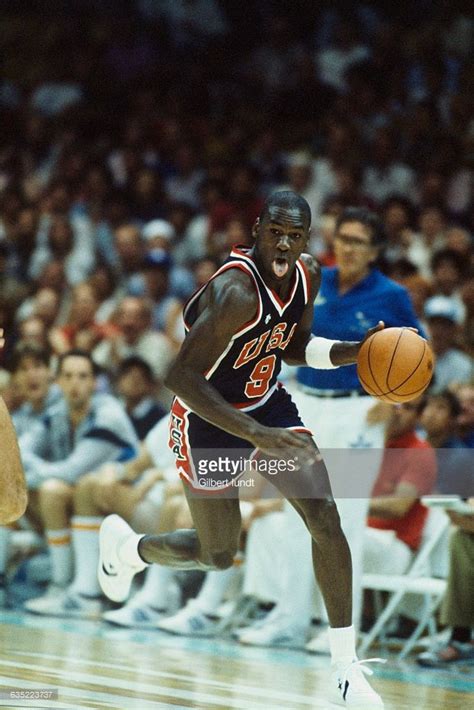 Michael Jordan From Usa During The Mens Basketball Tournament At The
