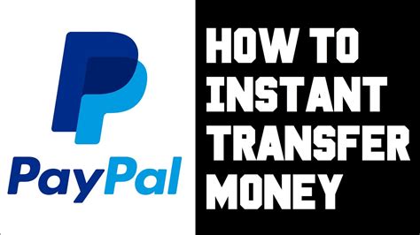 How To Instantly Transfer Money From Paypal To Bank Account Paypal