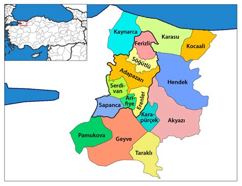 Sakarya Haritas Sakarya N N L Eleri Haritas