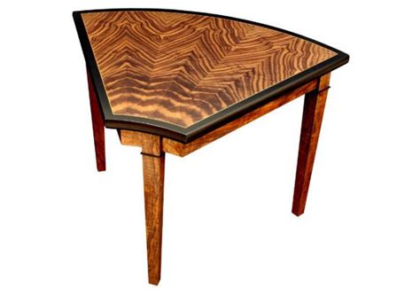 This piece has rich colors and features an additional bottom shelf storage. Unusual Wedge End Table Designs (With images) | Rustic end ...