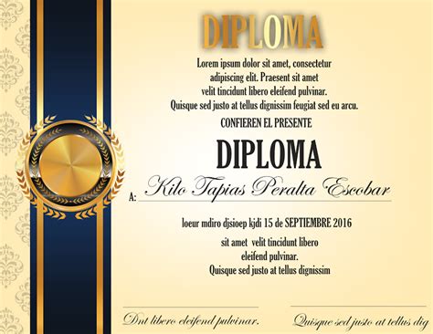 Lindo Diploma Graduation Templates Certificate Design Template School