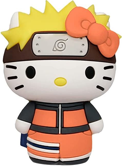 Sanrio Naruto Shippuden X Hello Kitty 3d Foam Magnet 077764780349