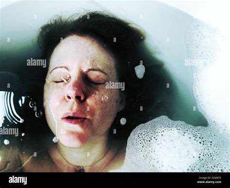 Woman Face Under Hi Res Stock Photography And Images Alamy