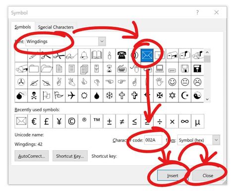 How to Add the Mail/Envelope Symbol in Word? - How I Got The Job