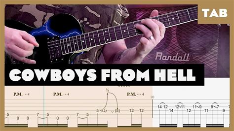 Pantera Cowboys From Hell Guitar Tab Lesson Cover Tutorial