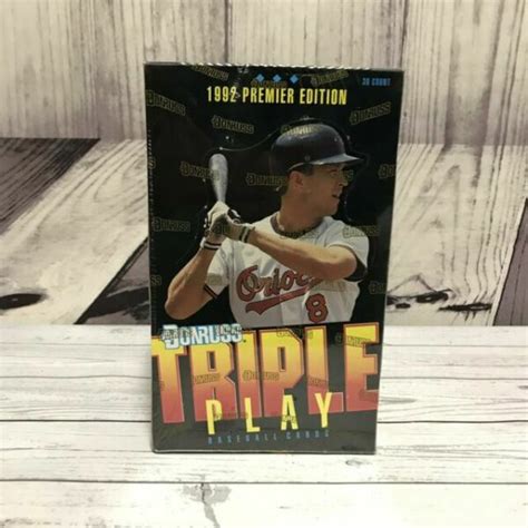 Buy baseball trading cards from top brands at great prices. 1992 Leaf Donruss Premier Edition Triple Play Baseball Cards for sale online | eBay