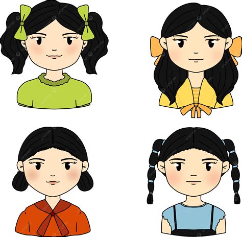 Lindo Personaje Avatar Chicas Png Avatar De Niña Lindo Avatar Chica