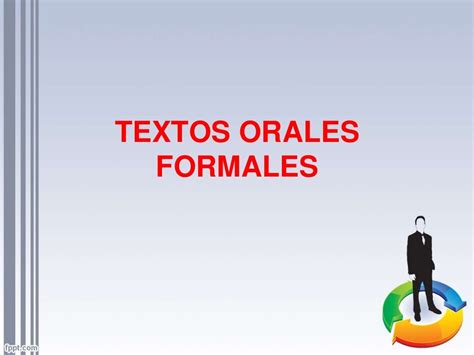 Textos Formales Orales