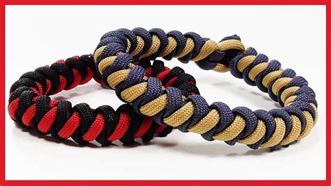 This will be a little different, but once again, the possibilities are endless once you experiment with different colors and styles of weaving. Paracord Bracelet: Corkscrew Snake Knot Bracelet Design Without Buckle