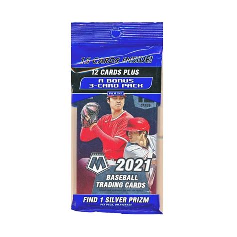 2021 Panini Mosaic Baseball 15 Card Multi Cello Pack Steel City Collectibles