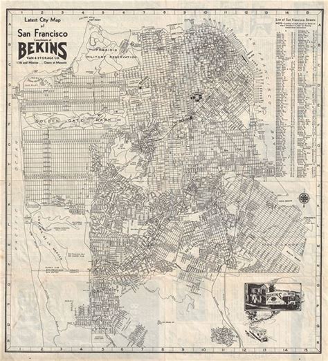 Latest City Map Of San Francisco Geographicus Rare