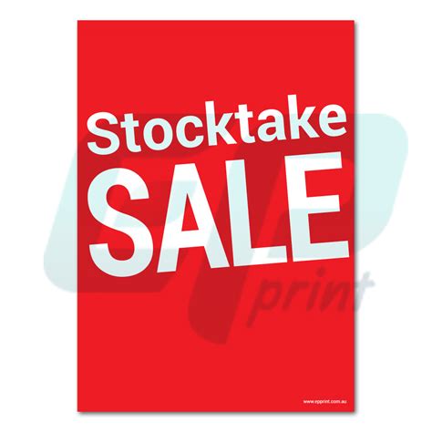 Stocktake Sale Posters In Sydney Posters Printing Sydney