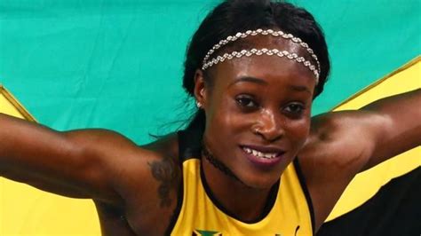 Jamaicas Elaine Thompson Wins The Olympic Womens 200m Gold As Great Britains Tori Bowie