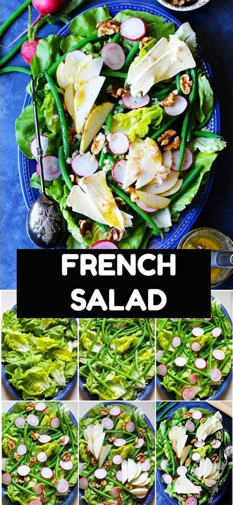 French Salad With Brie And Pears Recipe Salad Recipes Easy Salad