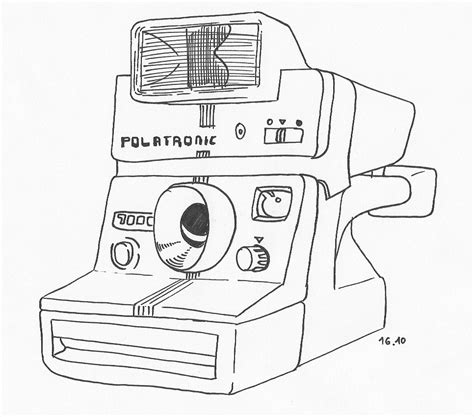 Polaroid Camera Drawing At Getdrawings Free Download