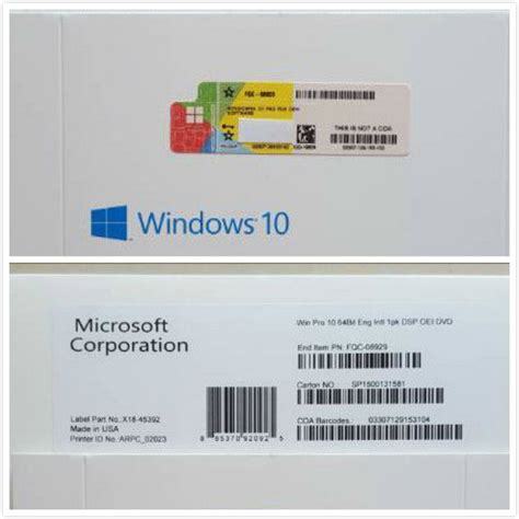 Windows 10 Pro Professional 64bit Retailbox 1 Coa License Key Usb Flash
