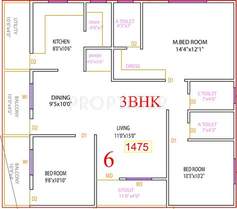 3 Bhk House Plans According To Vastu