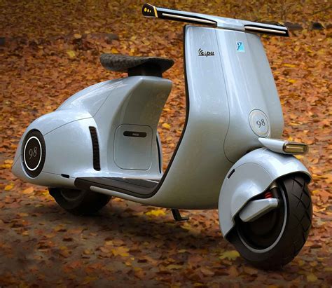 Vespa 98 Electric Concept Combines Classic Style With Modern