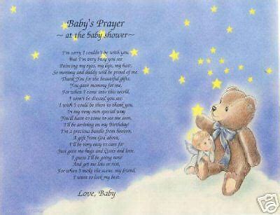 Lord, you have preserved the mom and the baby up to this moment as we rejoice in hope for the arrival of the baby shower poems. Welcome Baby Poem Personalized Name Prayer Teddy Print