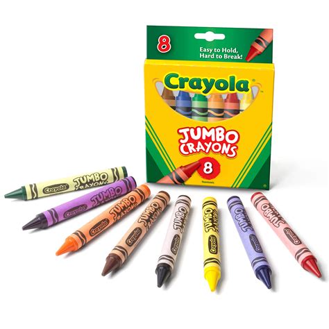Buy Crayola Jumbo Crayons 8 Toddler Crayons Assorted Colors Online At