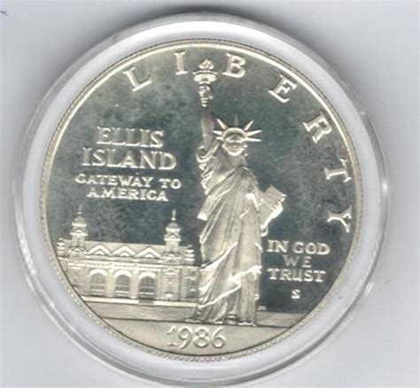 Usa 1 Dollar Dollar Ellis Island 1986 In Pp Proof Ma Shops