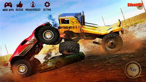Monster Truck Derby Demolition Destruction Stunts Android Gameplay