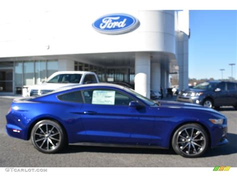 2016 Deep Impact Blue Metallic Ford Mustang Ecoboost Coupe 109834557