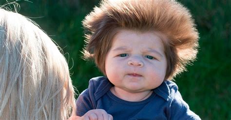 Adorable Baby Grows Incredible Bouffant Hairdo At Just Eight Weeks Old