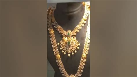 Beautiful 1gram Gold Sets And Sillver Uncuts Jewellery Long And Combo Haralu👌👌 Youtube