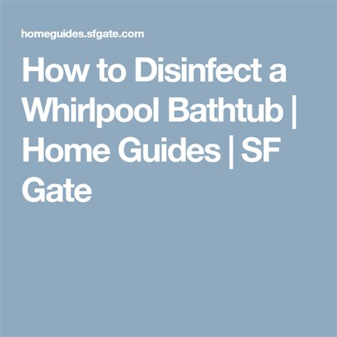 How To Disinfect A Whirlpool Bathtub Whirlpool Bathtub Bathtub