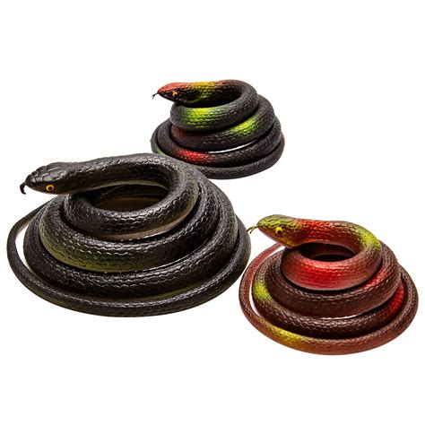 Buy Savita 3 Pcs Realistic Rubber Snakes 2 Sizes Fake Snakes For Joke