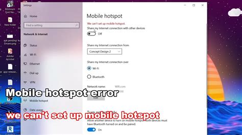 FIXED Error We Can T Set Up Mobile Hotspot Windows 10 YouTube