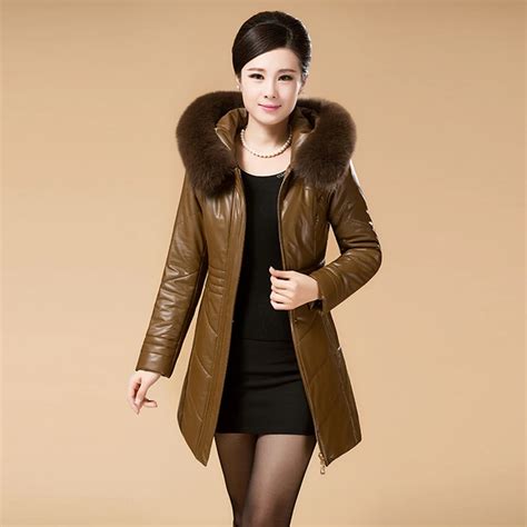 New 2017 Womens Winter Jacket Luxury Down Parkas With Fox Fur Collar